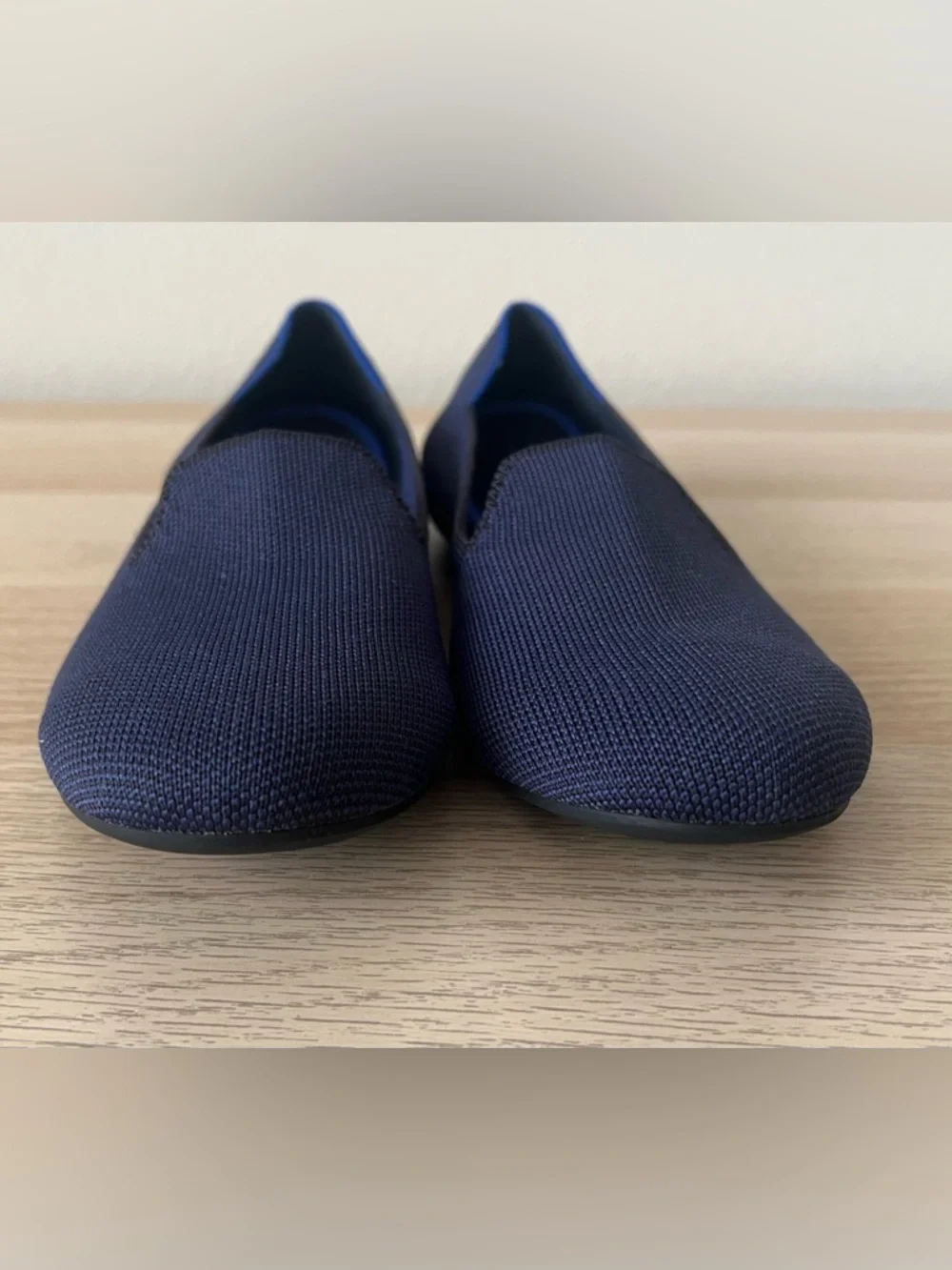 Rothy’s The Point Navy Knit Flats W10